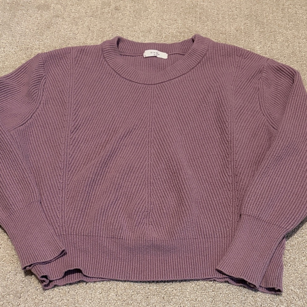 Elodie Lavender Crew Neck Sweater